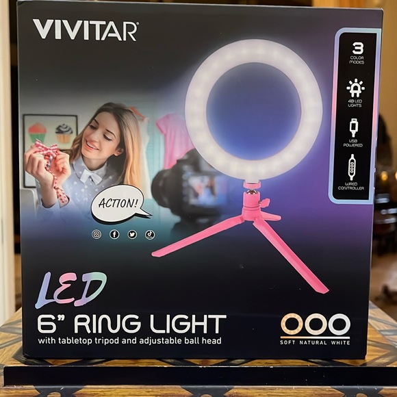 Vivitar 6” LED Ring Light - Picture 1 of 2